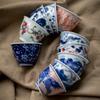 Xícara de Chá de Porcelana Azul e Branca Estilo Antigo para Uso Doméstico, Xícara Mestra de Cerâmica, Conjunto Único de Chá Kung Fu, Estilo Retrô
