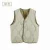 Chaleco Artefacto de Uniforme Escolar para Niños y Niñas Otoño e Invierno Relleno de Lana Completa Bebé Estudiante de Secundaria Chaleco de Plumas Ropa Interior
