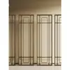 Pantalla de Cristal para Sala Club de Hotel con Malla de Alambre Partición de Cristal Partición de Cristal de Acero Inoxidable Pantalla Plegable Personalizada