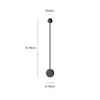 Lámpara de Pared LED de Diseño Escandinavo Minimalista Moderna para Dormitorio, Estudio, Mesita de Noche, Pared de Fondo de Sala de Estar, Lámpara de Pared LED Creativa