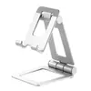 Suporte Dobrável de Liga de Alumínio para Tablet de Mesa Estabilizador Dobrável para Transmissão ao Vivo de Celular e Jogos de Computador Absorvente de Choque Dobrável