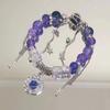 Pulsera de mariposa súper hada con cuentas rotas para mujer, diseño de nicho, ins, Mori, hada, dulce, colorida, pulsera de cuentas para novia