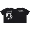 Verano Nuevo Erd Rico Segunda Generación Retrato Graffiti Casual Camiseta de Manga Corta para Hombre y Mujer Wdw Holgada Americana High Street Camiseta
