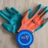 Venda Direta de Fábrica de Luvas de Tricô Plano de Nylon Parkson/New Rose para Canteiros de Obras, Resistentes ao Desgaste, Dedos Reforçados, 6 Fios