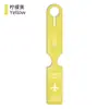 Etiqueta de Equipaje de Cuero PVC Lacado Spot Transfronterizo con Logotipo Serigrafiado y Firma Papel Cuero Etiqueta de Maleta Tarjeta de Embarque