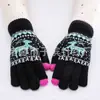 Guantes de invierno para mujer táctiles de cachemir de una sola capa cálidos lindos de ciervo guantes de estudiante fabricantes al por mayor