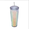 Fornecimento Direto da Fábrica Novo Estilo Copo para Beber Diretamente em Estoque Copo Tubo de Sucção Copo Verão Feminino Criativo Plástico Portátil Copo para Bebida Fria