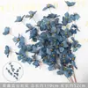 Flores artificiales Azul Niebla Salón de Bodas Flores de Seda Arreglo Floral de Boda Peonía Azul Rosa Abanico de Niebla Palma