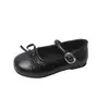 Zapatos de Princesa con Lazo para Niñas Suela Suave Zapatos de Cuero para Niños 2026 Primavera/Otoño Nuevos Zapatos Individuales Franceses para Niña Pequeña Zapatos de Actuación