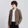 Suéter de punto estilo vintage transfronterizo para hombre APO con cuello de solapa, que ofrece un look relajado y lujoso; cárdigan holgado, prenda de abrigo para hombre