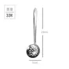 Venta al por mayor de cucharas de acero inoxidable para ollas calientes, colador de mango largo, cucharas domésticas, cucharas públicas, mango colgante