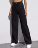 Jeans versátiles de calle de verano 2026 transfronterizos para mujer, pantalones largos holgados de moda estilo americano, en stock y de moda