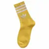 Calcetines Adi Clover para Hombre Deportivos de Hilo Largo de Moda Algodón Puro Absorbentes para Mujer Calcetines de Pareja con Tres Rayas