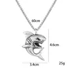 Comercio electrónico transfronterizo más vendido tendencia europea y americana AliExpress colgante personalizado de tiburón pequeño collar de acero inoxidable para hombre venta al por mayor