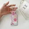 Portatarjetas de Fácil Extracción Conejo de Jazmín Dibujo Animado Lindo Moda Estilo Ins Gama Alta Campus Tarjeta de Identificación Tarjeta de Comida Cubierta Protectora
