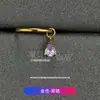 Pendientes de Aleación de Titanio F136 con Diseño de Borde de Gota de Agua, Incrustados con Circonita 5A, Colgante de Anillo para Hélice Auricular, Joyería para Piercing de Titanio G23