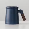 Qianli Jiangshan filtro de cerâmica forro de água copo nacional de moda escritório copo caixa de presente caneca de empresa de negócios com tampa de presente