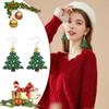Brincos Temáticos de Natal Sino Boneco de Neve Papai Noel Brincos Decorações de Natal Feriado Criativo Brincos de Desenho Animado