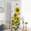 Funda de aire acondicionado vertical de cobertura total, a prueba de polvo y resistente al sol, funda de tela elástica con estampado de plantas verdes, para protección de aire acondicionado de gabinete de sala de estar en casa
