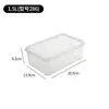 Caja de Almacenamiento con Tapa abatible, Caja de Conservación de Plástico Semiabierta, Caja de Exhibición para Supermercado, Caja Selladora de Alimentos para Refrigerador, Uso Doméstico