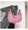 Bolsa Pequena Crescente de Mão 2025 Primavera e Verão Nova Bolsa Feminina Bolsa Crescente Estilo Ocidental Simples Casual Transversal