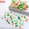 Materiales para manualidades de mosaico: piezas sueltas de acrílico, pétalos coloridos de forma irregular, partículas sueltas