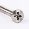 Tornillos de Acero Inoxidable 304 de Cabeza Avellanada Cruzada Tornillos y Pernos de Cabeza Plana Gb819 Accesorios de Ferretería al por Mayor M3M4M5