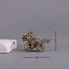 Adornos Sólidos de Latón de Dragón, Dragones del Zodiaco Completamente de Cobre, Dragones Lindos de Dibujos Animados, Adornos Grandes de Mano de Dragón, Adornos Pequeños de Dragón de Cobre