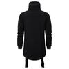 Suéter de estilo europeo y americano para hombre transfronterizo, abrigo para hombre Diablo casual de color liso de longitud media con cuello alto y máscara