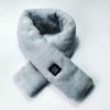 Bufanda de moda de imitación de pelo de conejo transfronteriza, calentamiento cálido de invierno USB, bufanda de Navidad, protección del cuello, carga del cuello