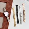 Correa de Acero Inoxidable con Hebilla de Mariposa en Forma de H Hermes Adecuada para Apple 11 S12 Samsung Huawei Xiaomi Pulsera Metálica