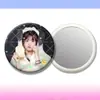 Espejo de Lata Espejo de Maquillaje Espejo Portátil de Jang Won-Young y Jin de Ive Soporte para Conciertos Mercancía de Tiktok Mismo Estilo