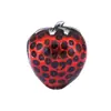 Pulsera Colgante Corazón Rojo Estilo Europeo y Americano Pandora Accesorios de Cuentas DIY Accesorios de Cuentas Sueltas de Acero Inoxidable Pandora