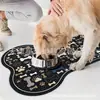 Alfombrilla para Mascotas con Forma de Hueso Temu Transfronteriza, Tierra de Diatomeas, Absorbente de Agua, Antideslizante, a Prueba de Salpicaduras de Comida, Alfombrilla Fácil de Cuidar, Dropshipping