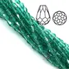 Material de cuentas hecho a mano para manualidades, accesorios de flores, cuentas sueltas, cristal, agujero mediano, cuentas de gota 10x 15 mm 50/tira