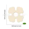 Botones de Pompones de Madera Accesorios Hilo Sombrero de Punto Sombrero de Tejido Botones Decorativos Corazón Hueco Forma Redonda Suministros Hechos a Mano DIY