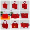 Fabricantes fornecem bolsa de feltro com caractere Fu, caractere de aniversário, caractere Xi, bolsa de presente de feltro, bolsa de presente de casamento elegante de alta qualidade