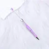 Nuevo Bolígrafo DIY de Tubo Vacío con Perlas de Cristal Bolígrafo Creativo de Flor Seca Bolígrafo de Bola con Diamantes Bolígrafo Educativo para Estudiante Bolígrafo Lindo Bolígrafo de Regalo