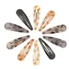 Pinza para el pelo de clip Bb de concha de tortuga esmerilada de alta gama europea y americana transfronteriza de 5 cm con estampado de concha de tortuga para flequillo de niñas, venta al por mayor de fábrica