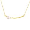 Collar Europeo y Americano de Lujo Ligero Vintage Perla Natural de Agua Dulce Plata Esterlina S925 Sonriente Diseño Nicho para Mujer Collar de Alta Gama