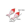 Pingente de Peixe de Aço Inoxidável Dupla Face com Gotejamento de Óleo, Galvanoplastia a Vácuo 18K, Acessórios para Joias de Colar/Brinco DIY, Atacado Transfronteiriço