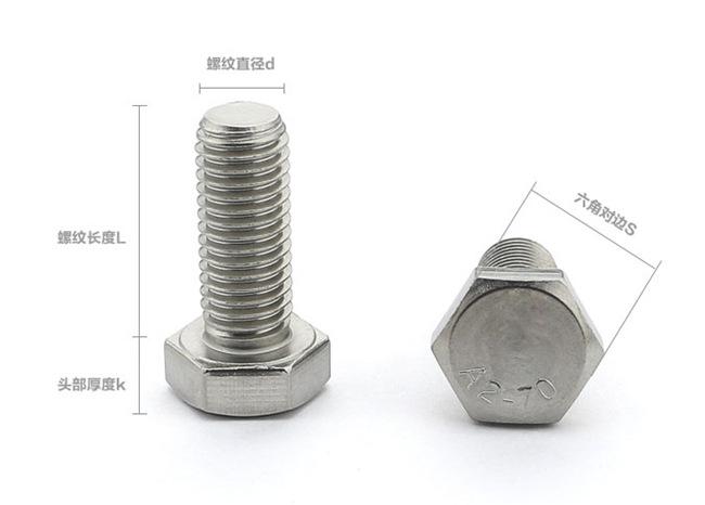 不锈钢外六角螺丝2