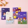 Conjunto de Cadernos Mini Desenho Animado Caderno 64k Livro de Bolso Alto Valor de Cor Prêmio Presente Livro de Planejamento