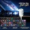 Lâmpada de Céu Estrelado da Moda Mini Projetor USB Luz Noturna Quarto Lâmpada de Atmosfera para Dormir Lua