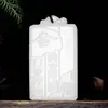 Colgante de Jade Blanco Afgano Natural de Dragón y Fénix Guanyin Buda, Artículos de Jade de Zona Turística, Artículos de Jade de Vendedor Ambulante, Venta al por Mayor de Colgantes de Jade