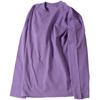 Camiseta de manga larga de algodón puro de alta textura de 230 g estilo japonés pesada no transparente color sólido cuello redondo camiseta en blanco para hombre y mujer al por mayor
