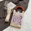 Monedero para Fiesta Estudiantil, Bolso para Teléfono Móvil de Compras, Bolso de Hombro Pequeño Tejido, Bolso de Mano Lindo Versátil, Bolso Cruzado Mini para Mujer