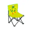 Venta al por mayor de fabricantes silla de pesca con respaldo para ocio al aire libre con estampado de dibujos animados para adultos y niños, silla plegable simple, portátil y universal