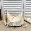 Bolsa de Ombro Única Transfronteiriça Retrô Europeia e Americana Textura de Alta Qualidade Simples Casual Bolsa de Axila Versátil Moda Commuting Tendência Bolsa Transversal