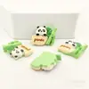 Dibujo Animado Lindo Panda Bambú Animal Pegamento de Crema Accesorios DIY de Resina Funda para Teléfono Móvil Cuerda para la Cabeza Material para Joyería de Taza de Agua